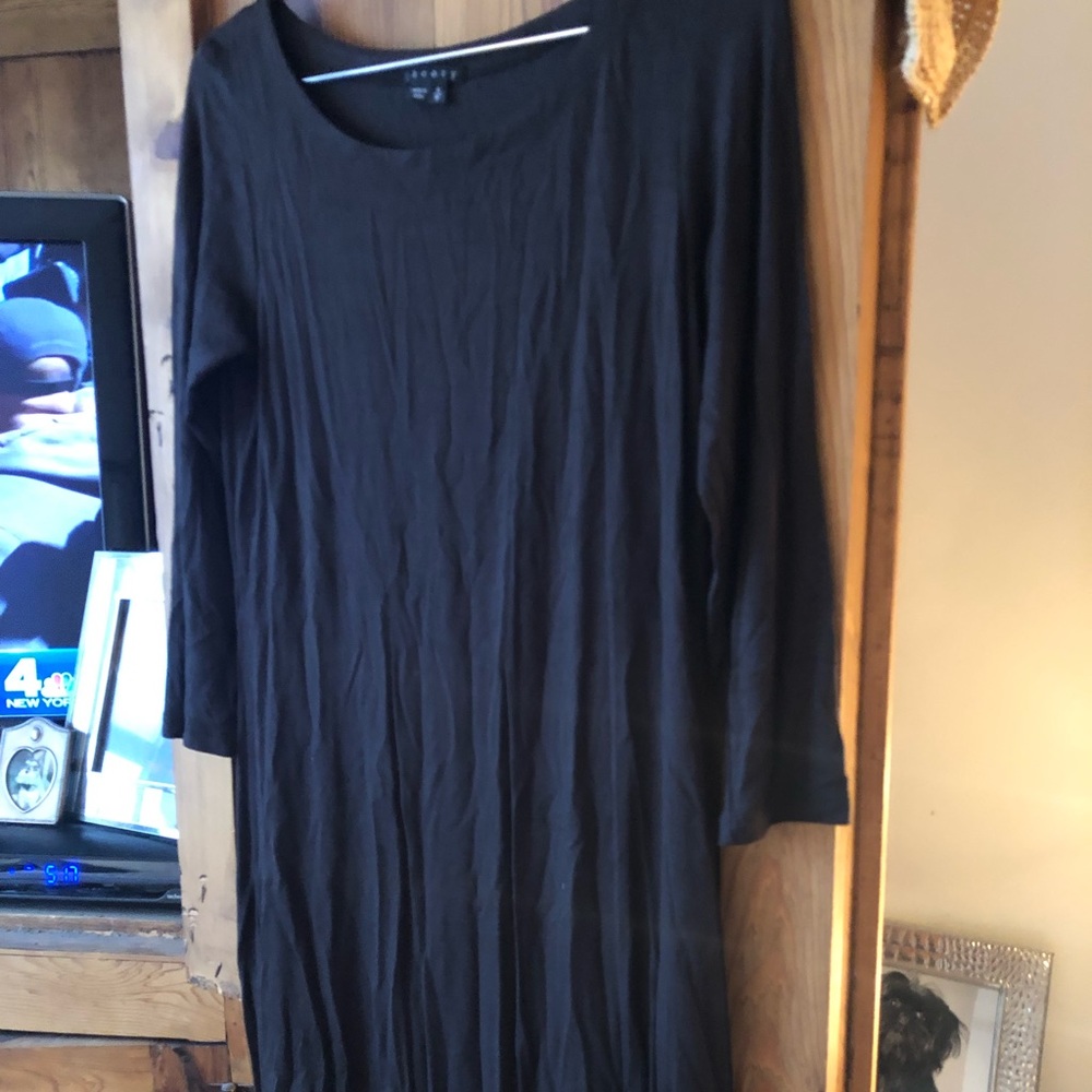 NWOT brown 3/4 sleeve theory dress size small